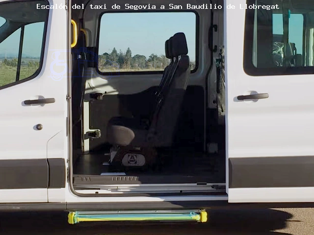 Taxi con escalón de Segovia a San Baudilio de Llobregat